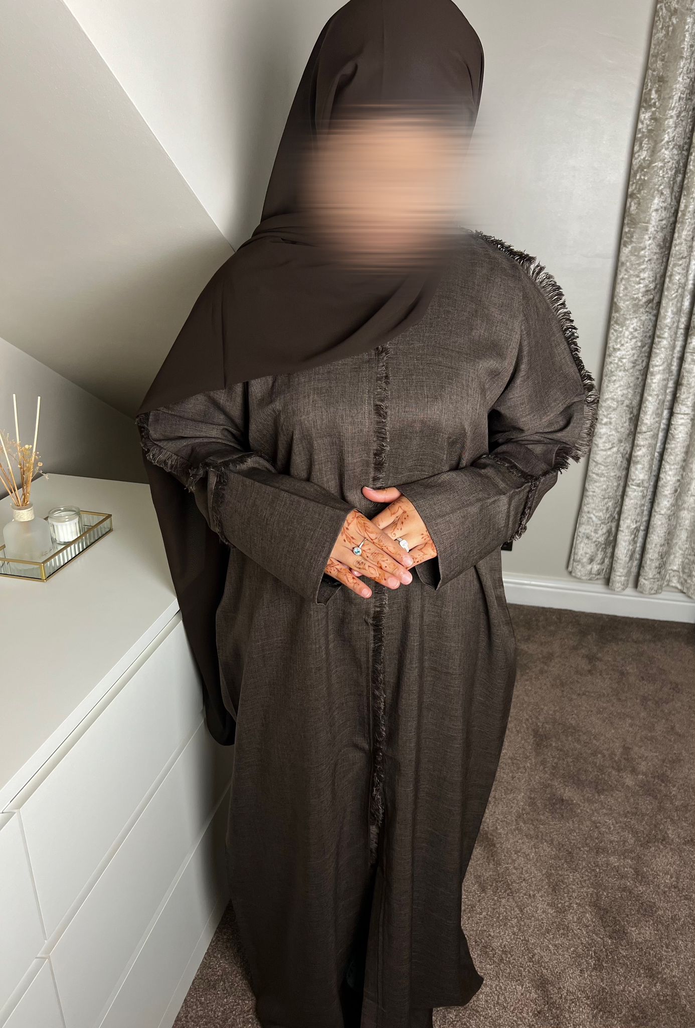 abaya LENA | لينا - Chocolate Brown
