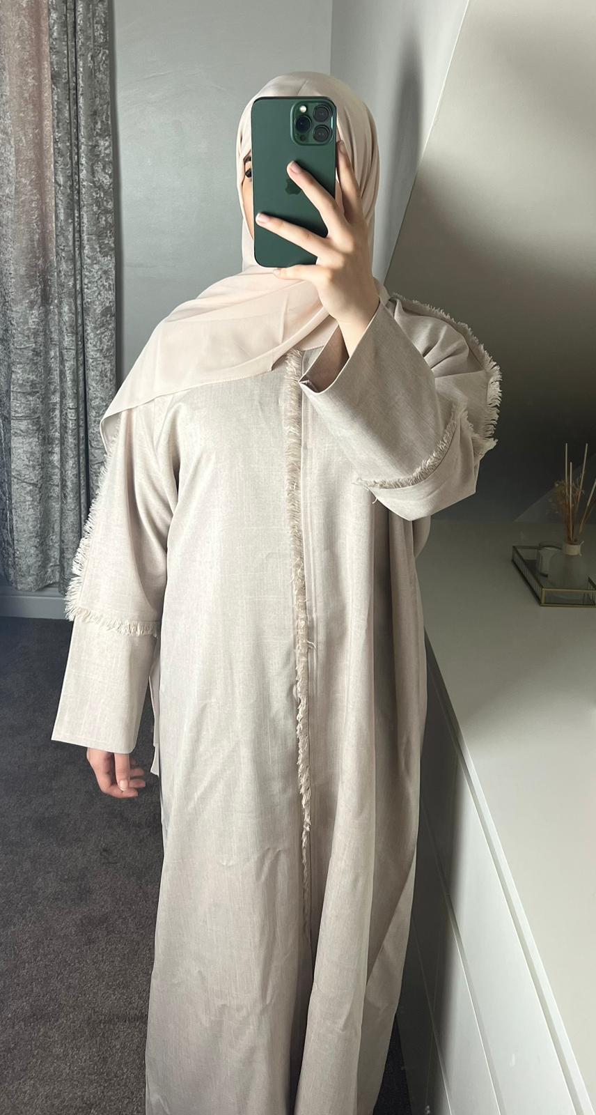 abaya LENA | لينا - CREAM