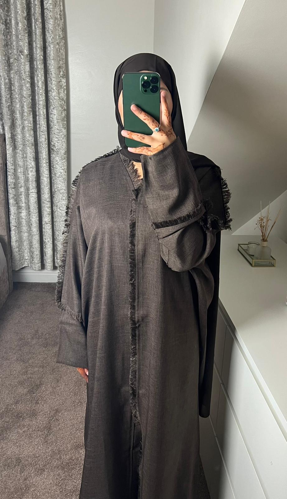 abaya LENA | لينا - Chocolate Brown