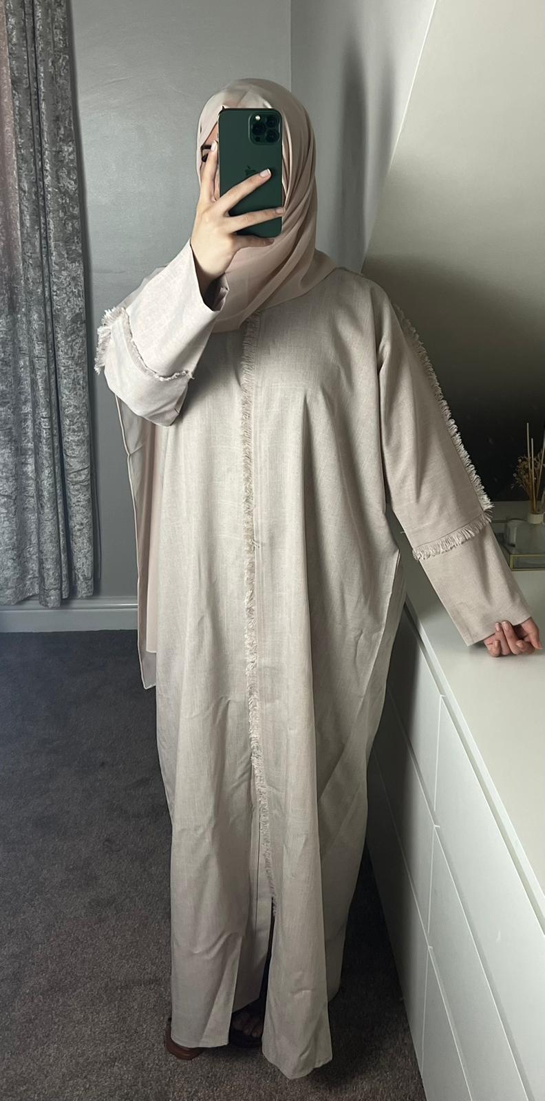 abaya LENA | لينا - CREAM