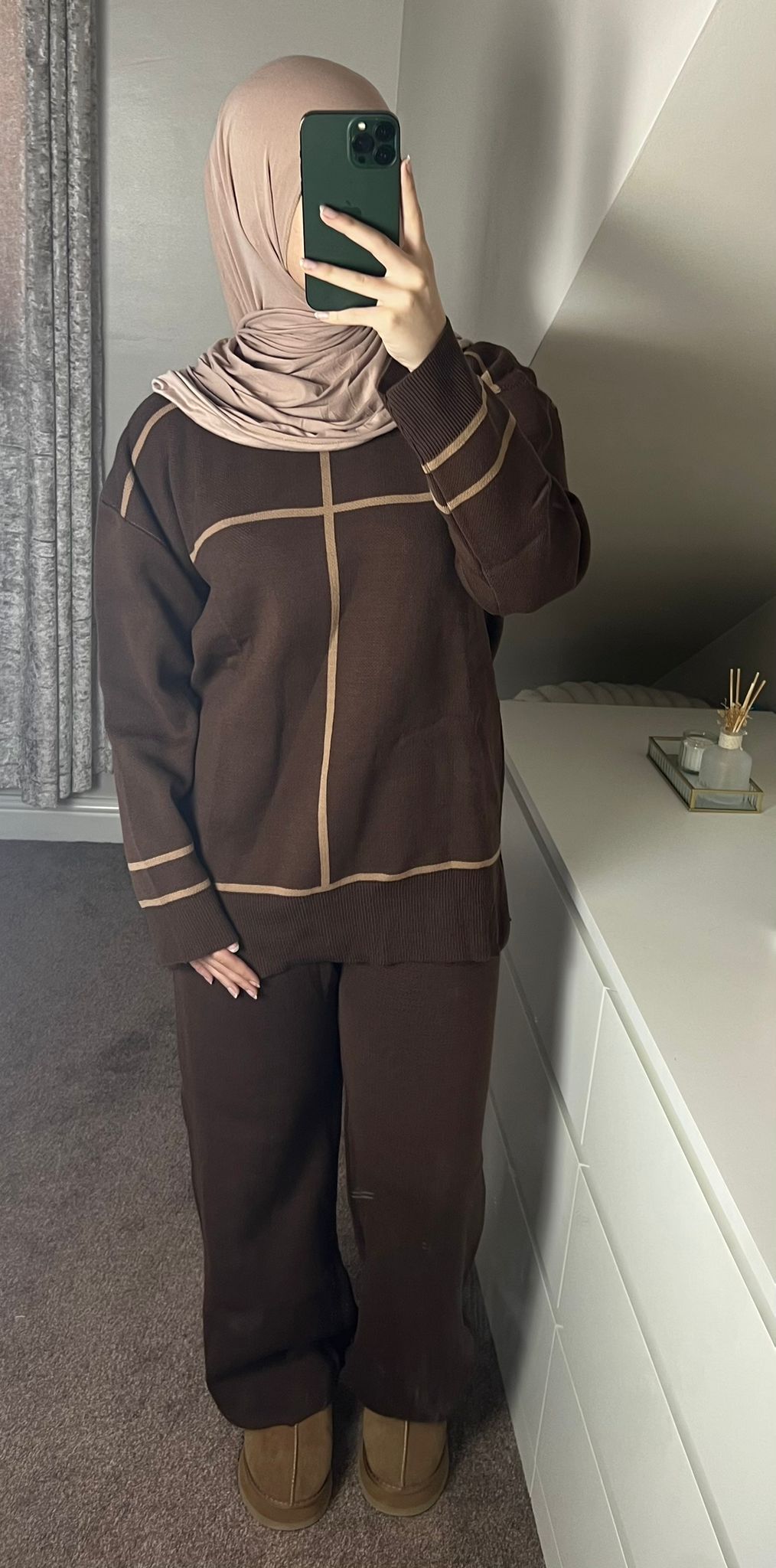 Brown Co-Ord - (One Size)