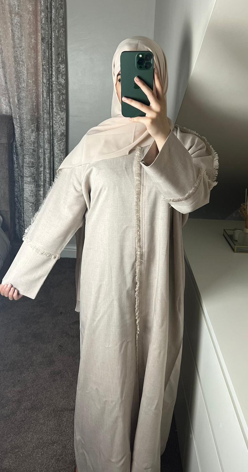 abaya LENA | لينا - CREAM
