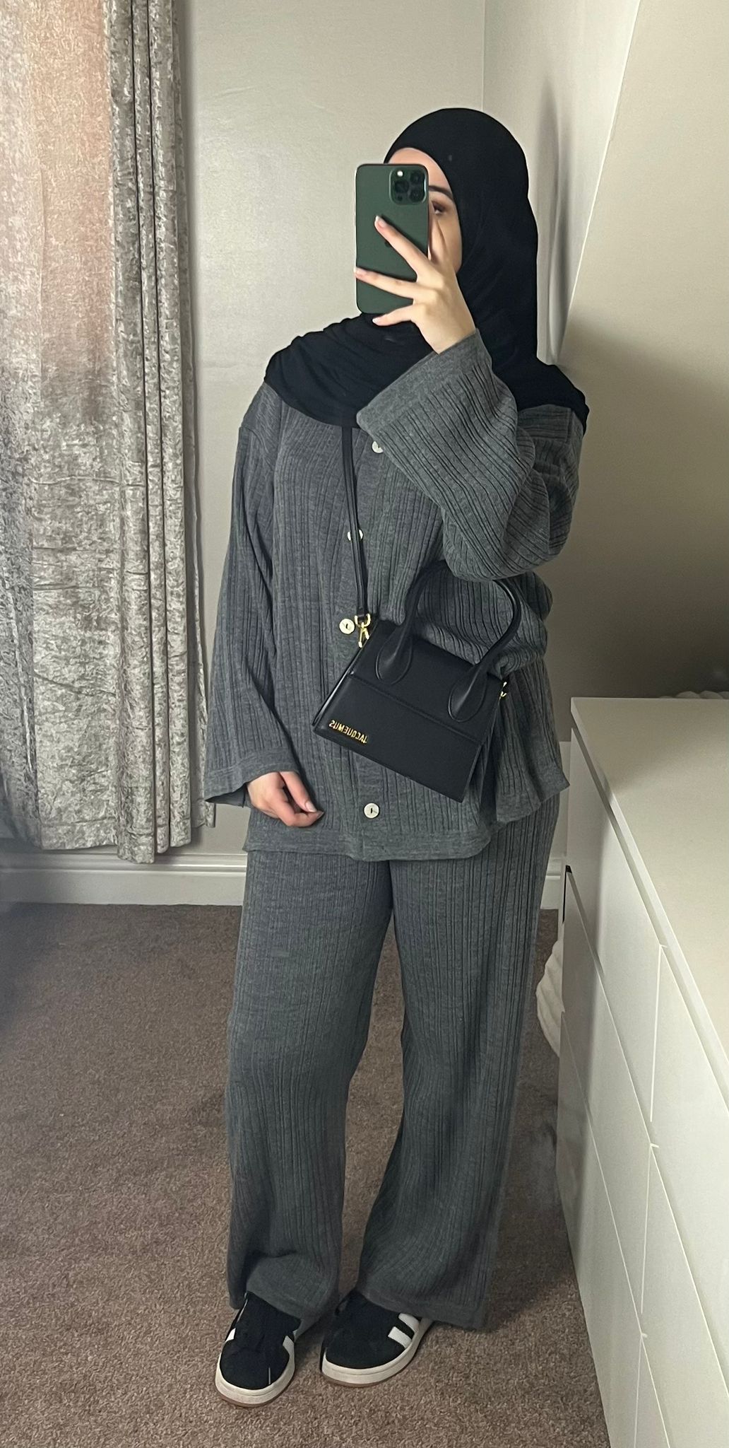 Grey Knit Co-Ord - (One Size)