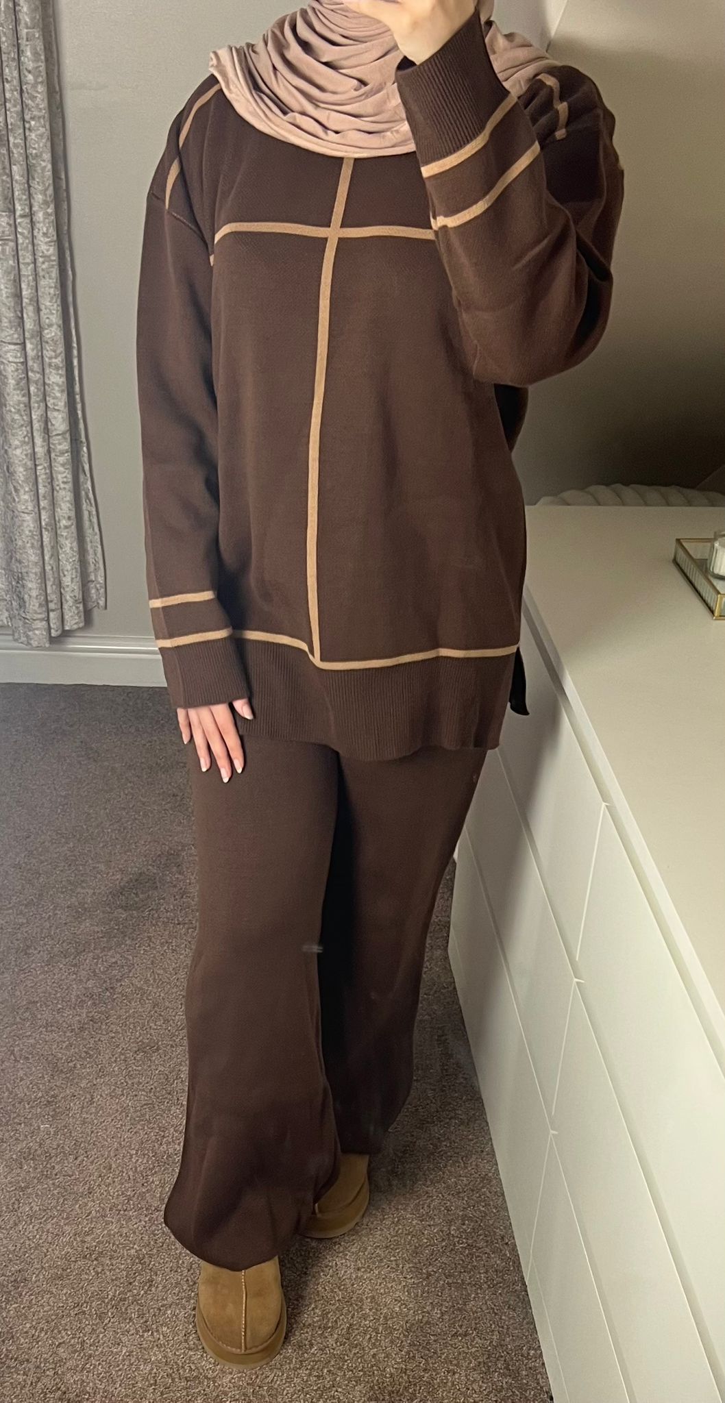 Brown Co-Ord - (One Size)