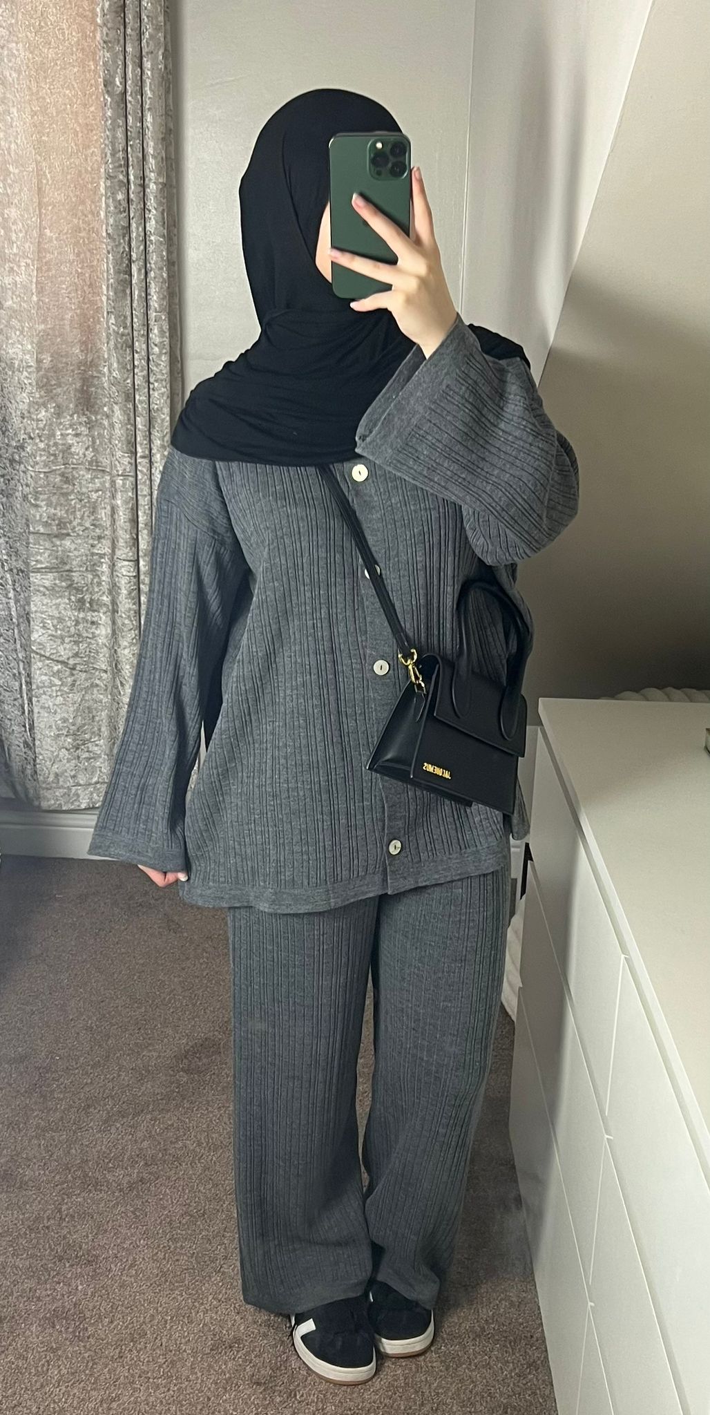 Grey Knit Co-Ord - (One Size)
