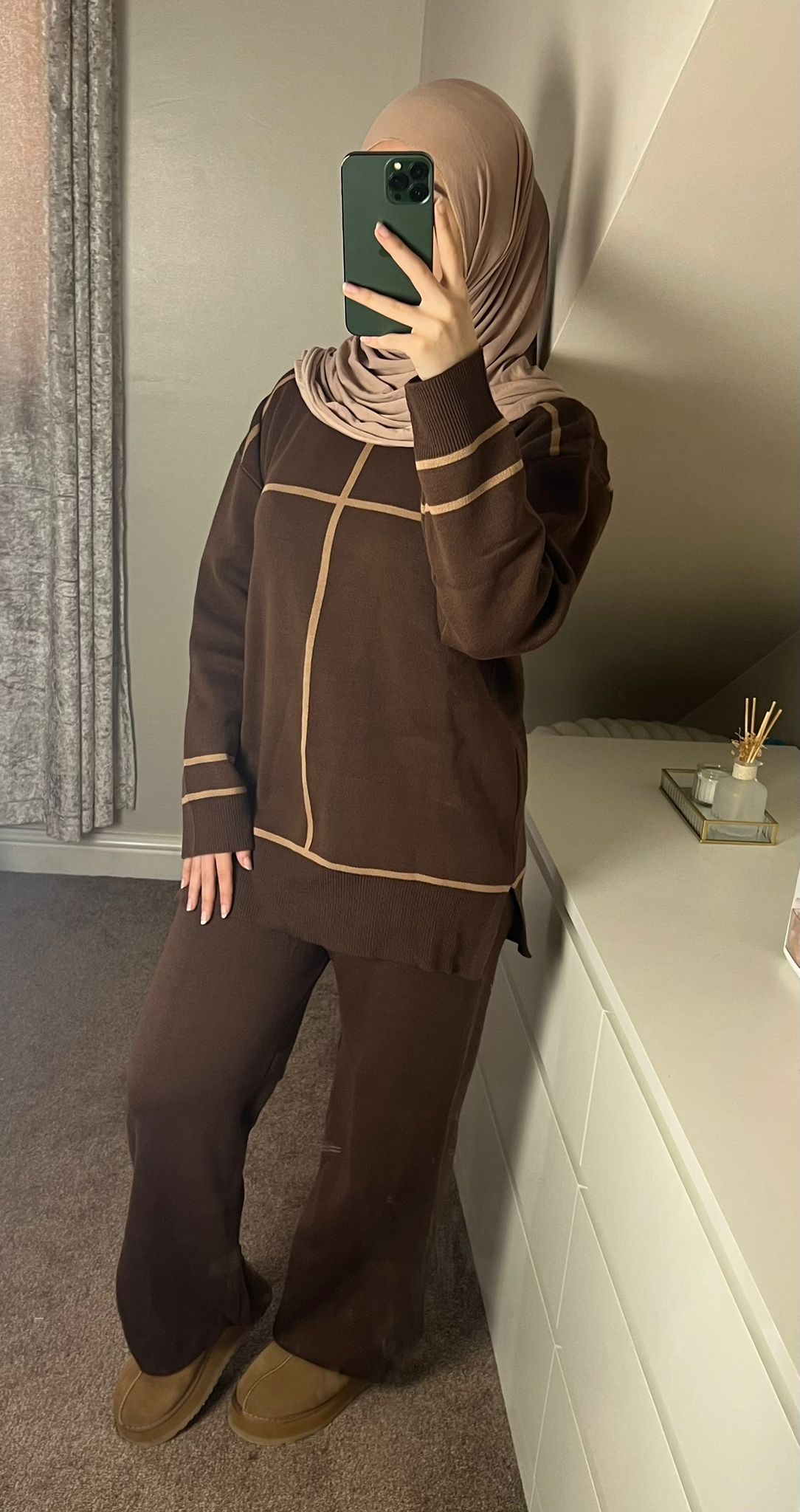 Brown Co-Ord - (One Size)