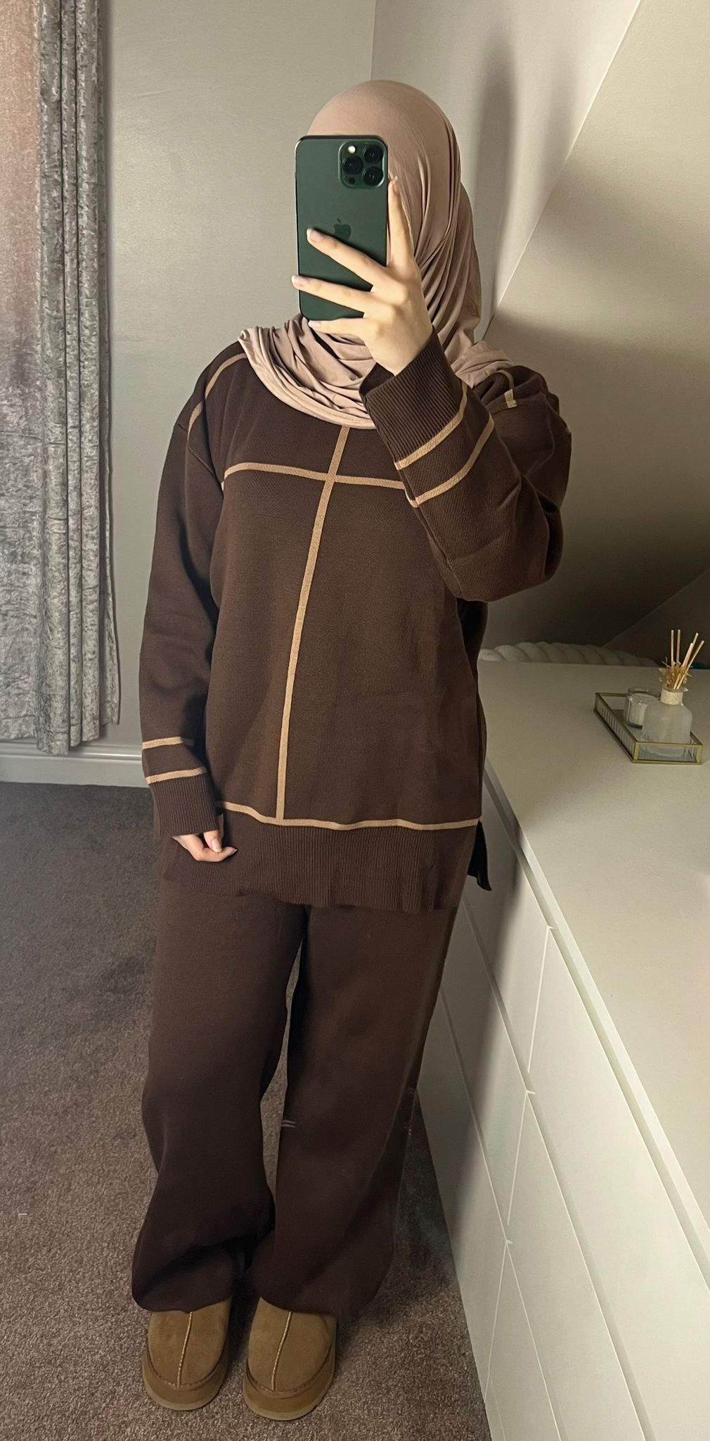 Brown Co-Ord - (One Size)