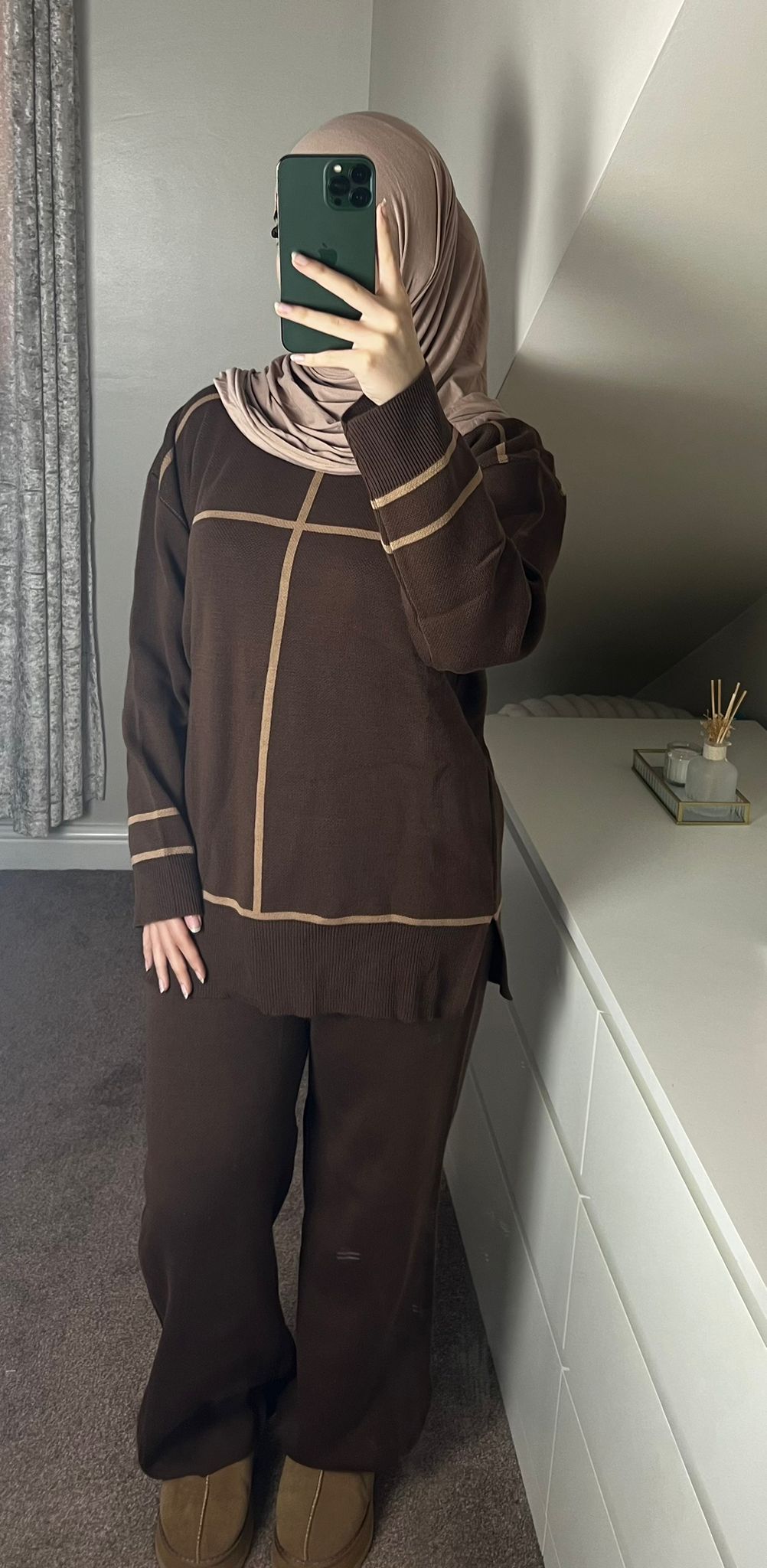 Brown Co-Ord - (One Size)