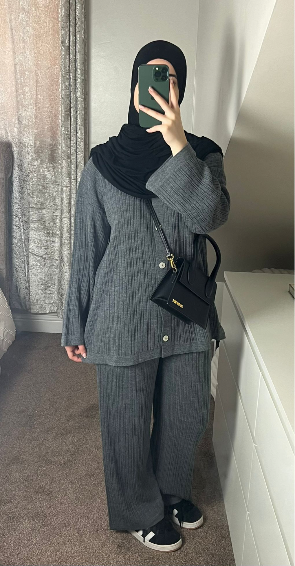 Grey Knit Co-Ord - (One Size)
