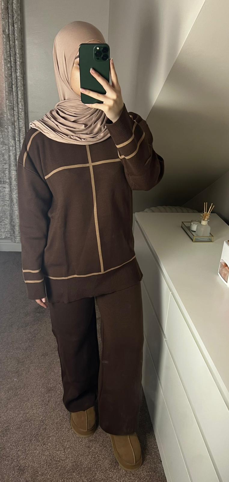Brown Co-Ord - (One Size)