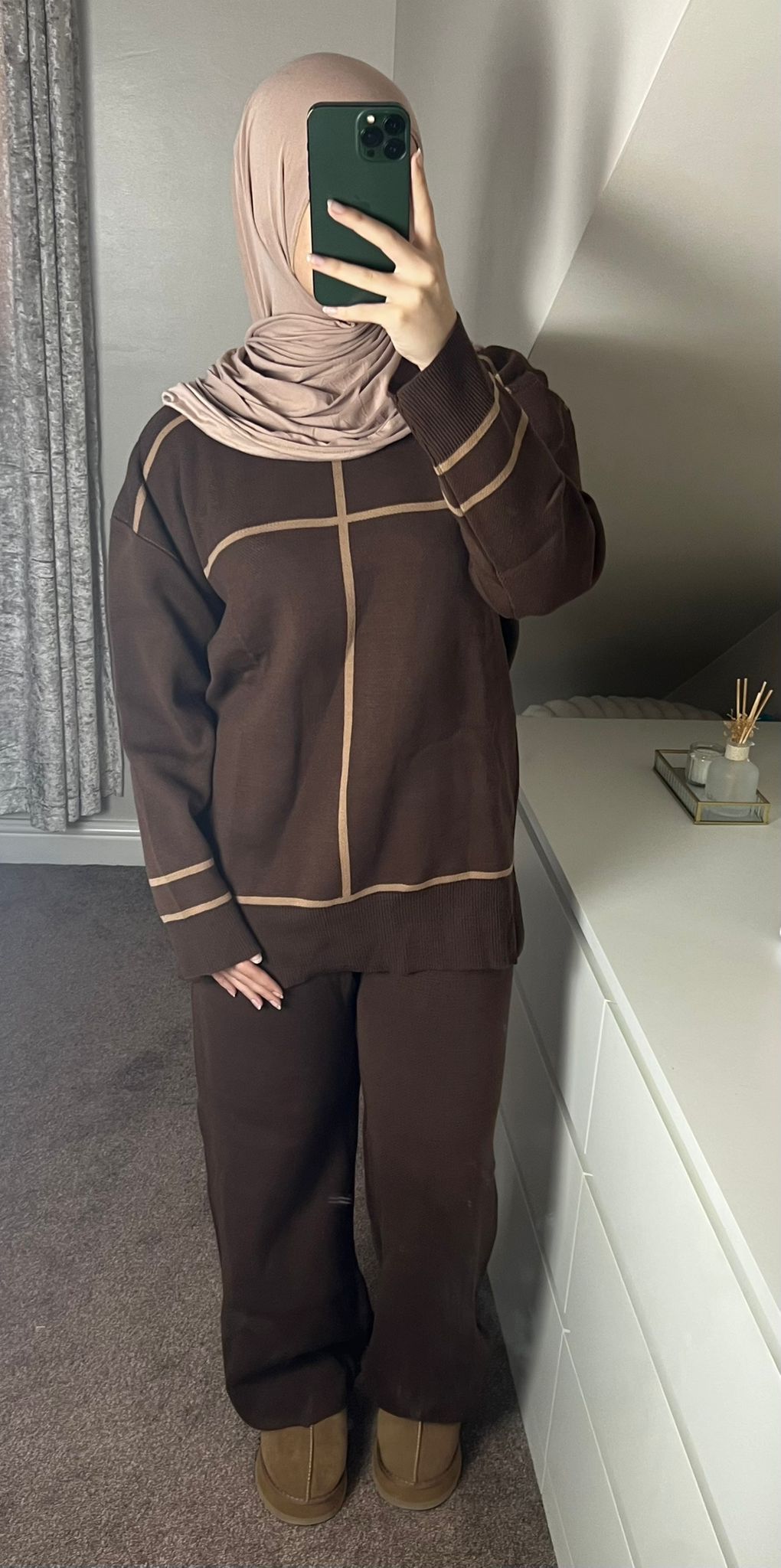 Brown Co-Ord - (One Size)