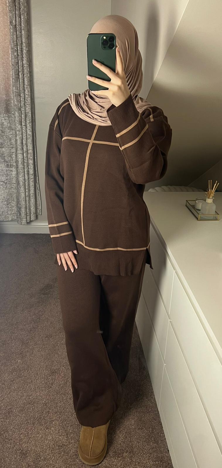 Brown Co-Ord - (One Size)