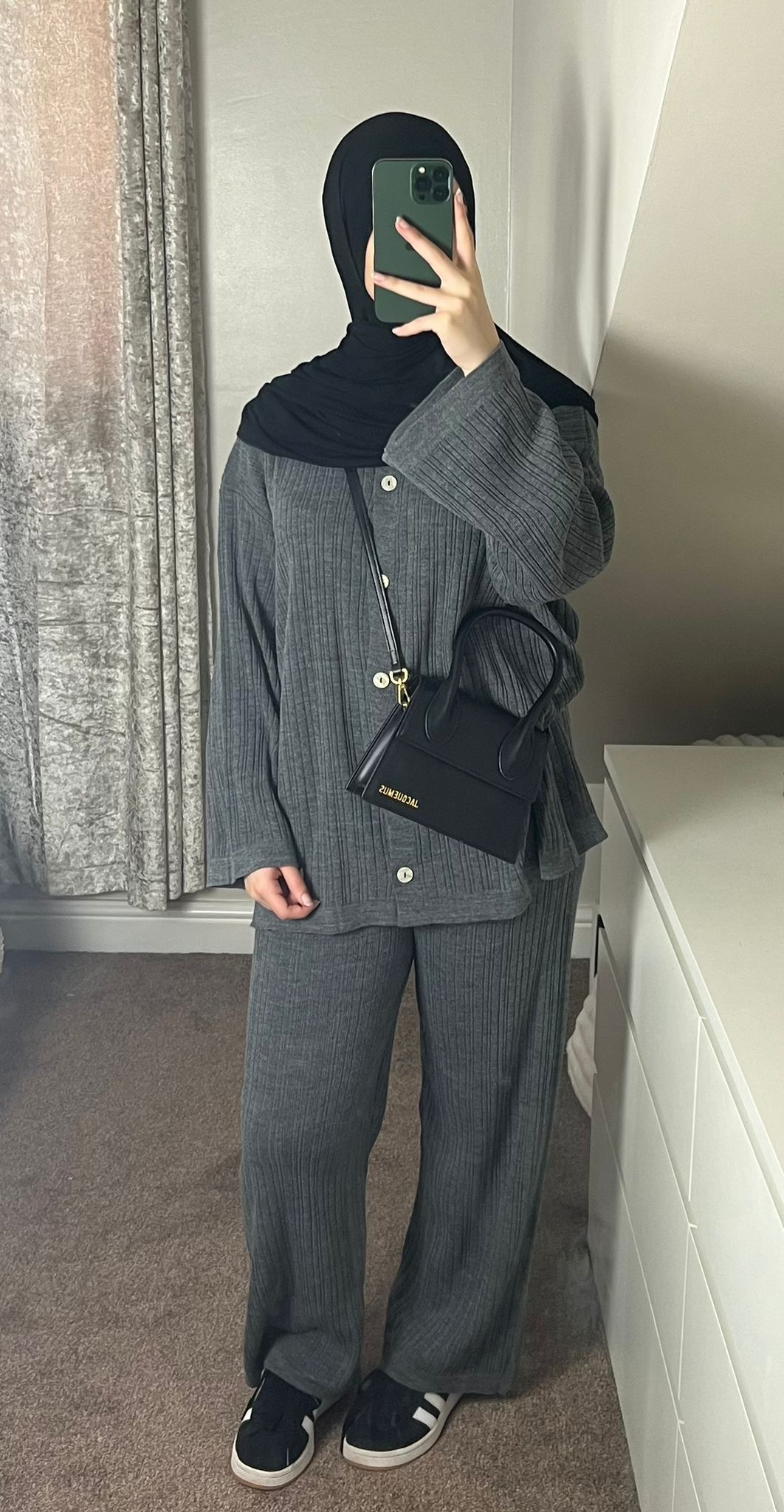 Grey Knit Co-Ord - (One Size)